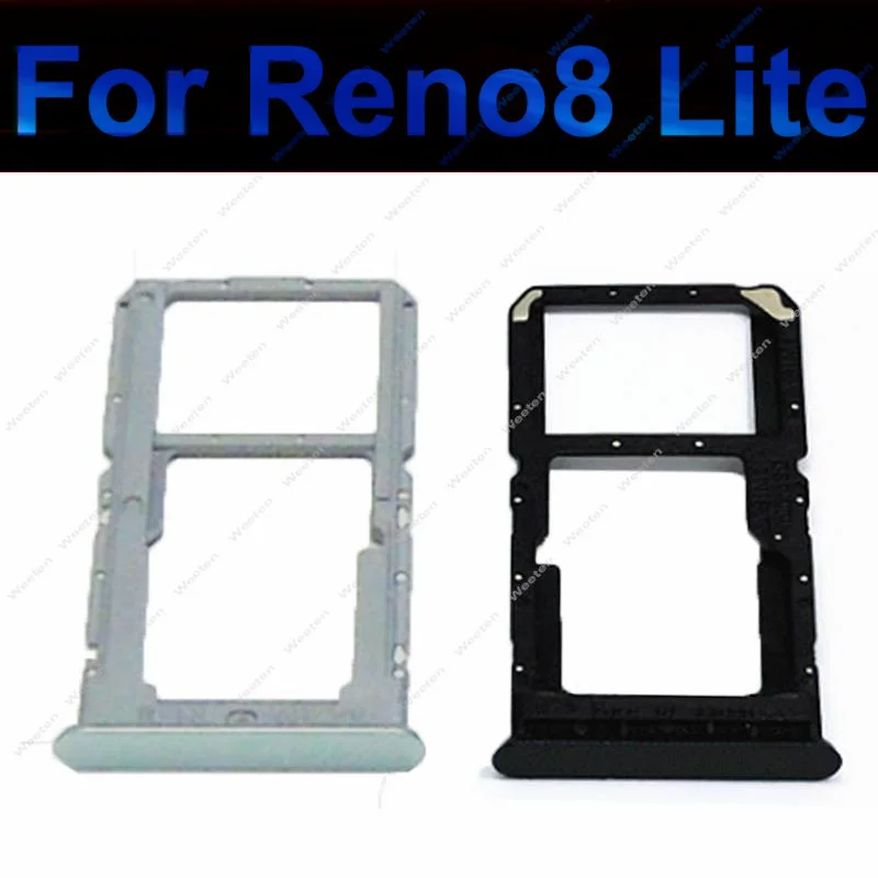 

SIM Card Tray For OPPO Reno 8 Lite 8Lite 5G Sim Card Tray Slot SD Card Reader Holder Socket Adapter Replacement Repair Parts New