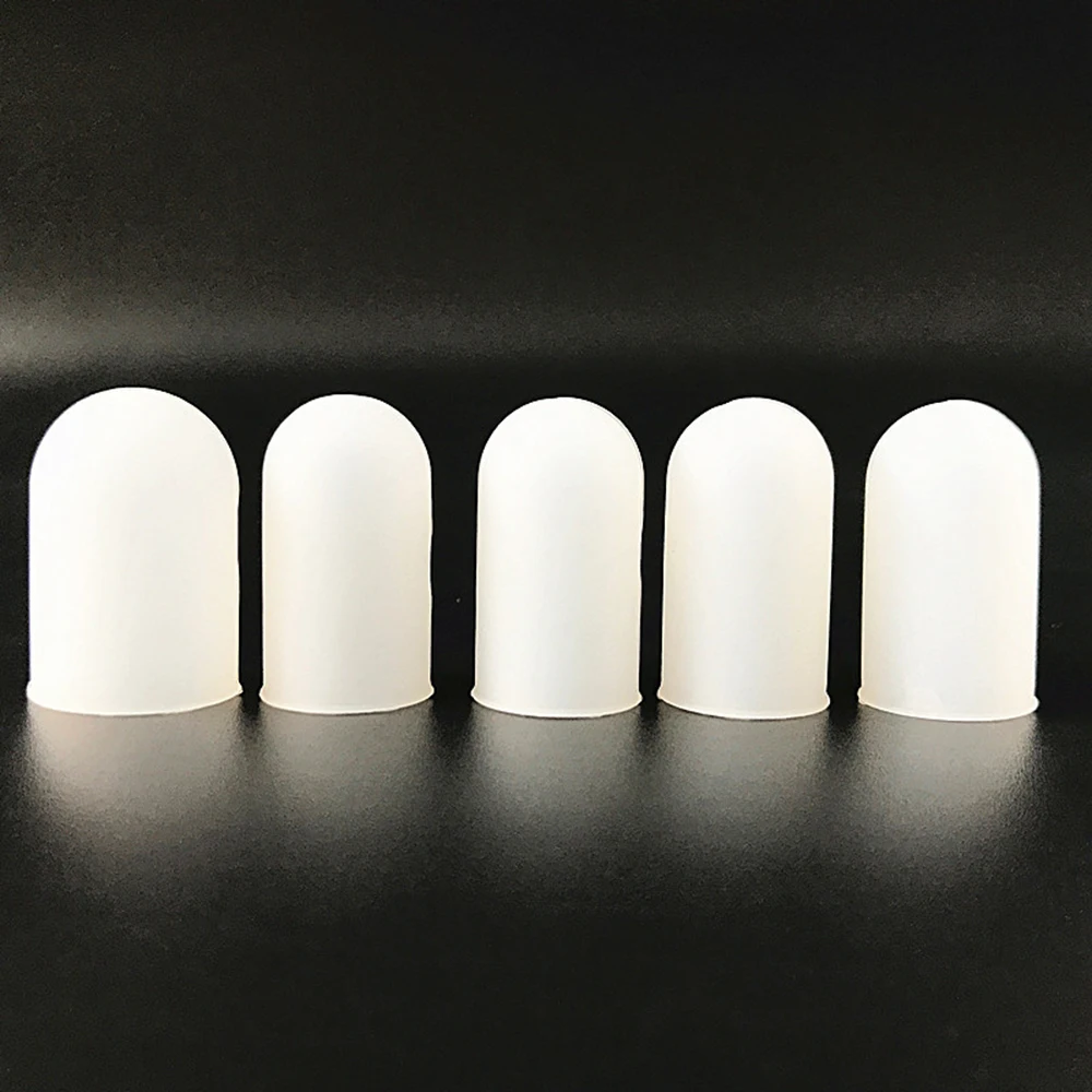 5PC Finger Guard Heat Resistant Anti-skid Silicone Finger Cap Cover Sleeve Anti-scald Protection Kitchen Accessories
