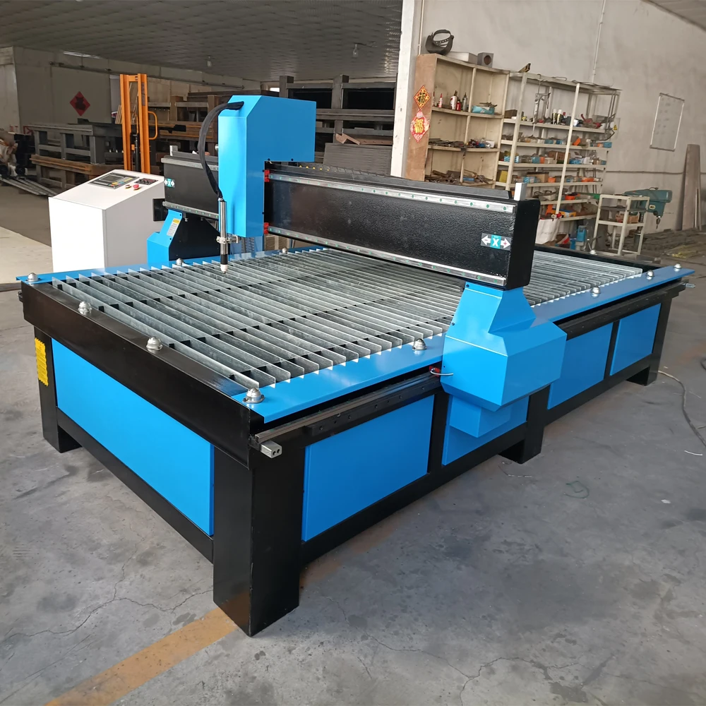 

Europe Standard 1500*3000mm CNC Metal Cutting Machine Stee/Stainless Steel/Aluminum Cutter With Drilling Head Flame Head Option