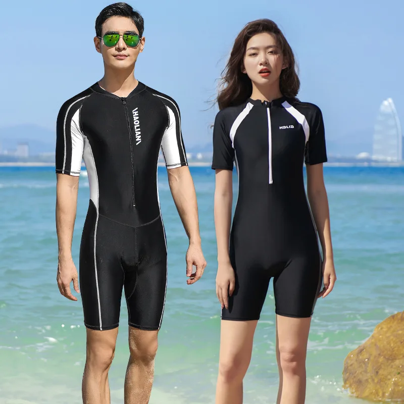One-Piece Swimsuit Women's Summer Professional Training Competition Student Sports Conservative Male Teenager Big Boy Swimwear