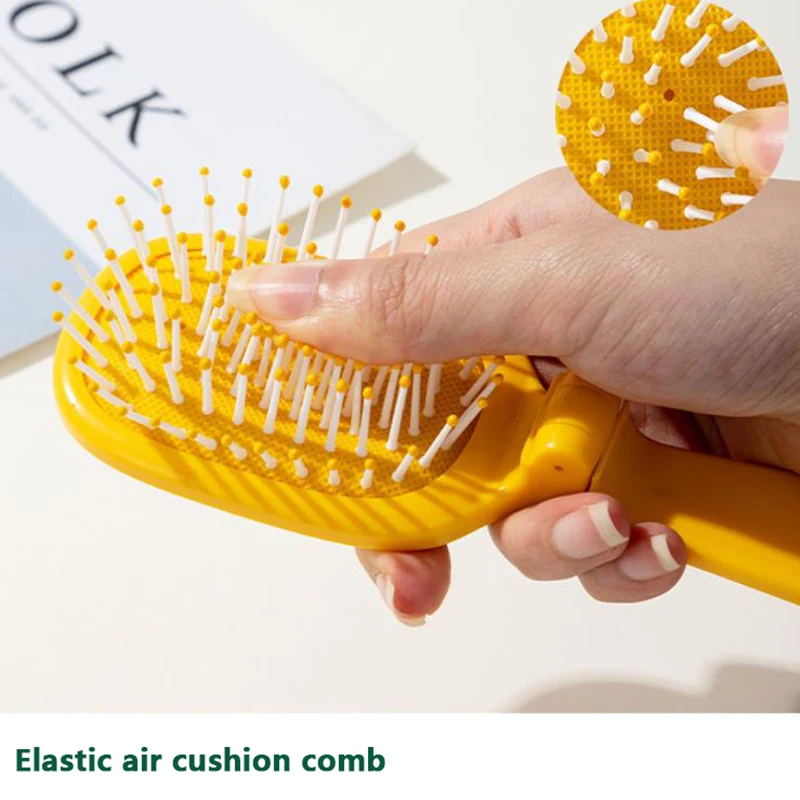 

Portable Travel Folding Air Cushion Combs Shaped Like A Cactus Massage Comb Massage Scalp Anti-static Hair Care Brushes Combs