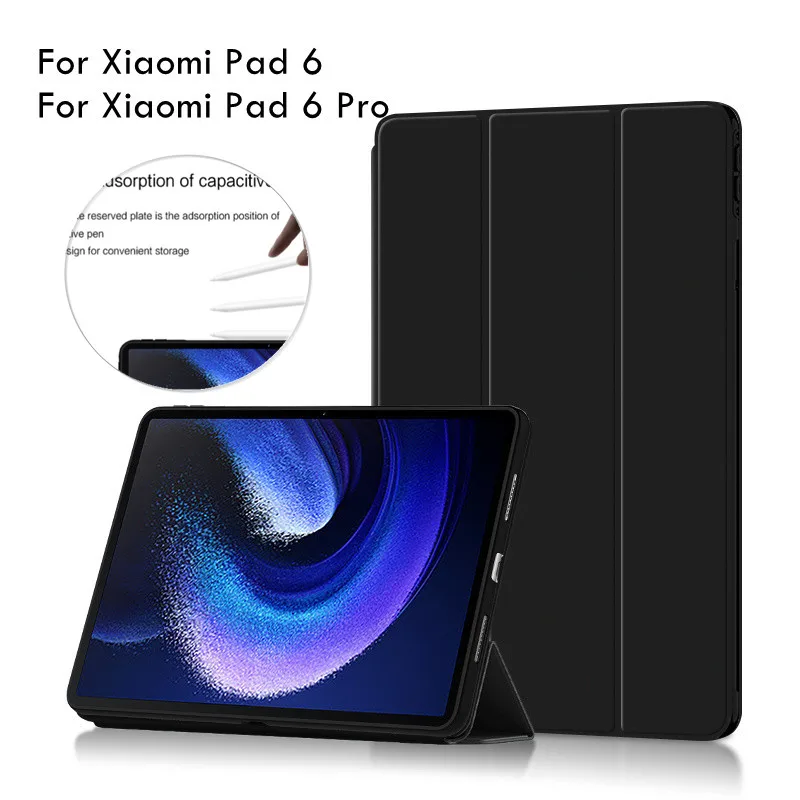 Per Xiaomi Pad 6 Pro Tablet Case 2023 Ultra Slim Tri-Folding Custodia Protettiva Per Xiaomi Mi Pad 6 Pro Mi Pad 6 Cover