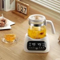 Bouilloire électrique intelligente de 1,5 l, machine à thé en verre à température automatique avec Protection contre l'ébullition au chaud et au sec, bouilloire électrique santé 3