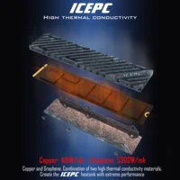 Pure Copper Graphene Heatsink M.2 NGFF 22110 PCI-E NVME SSD Heat Sink Thermal Pad Conductivity Silicone Cooler Accessory - Image 2