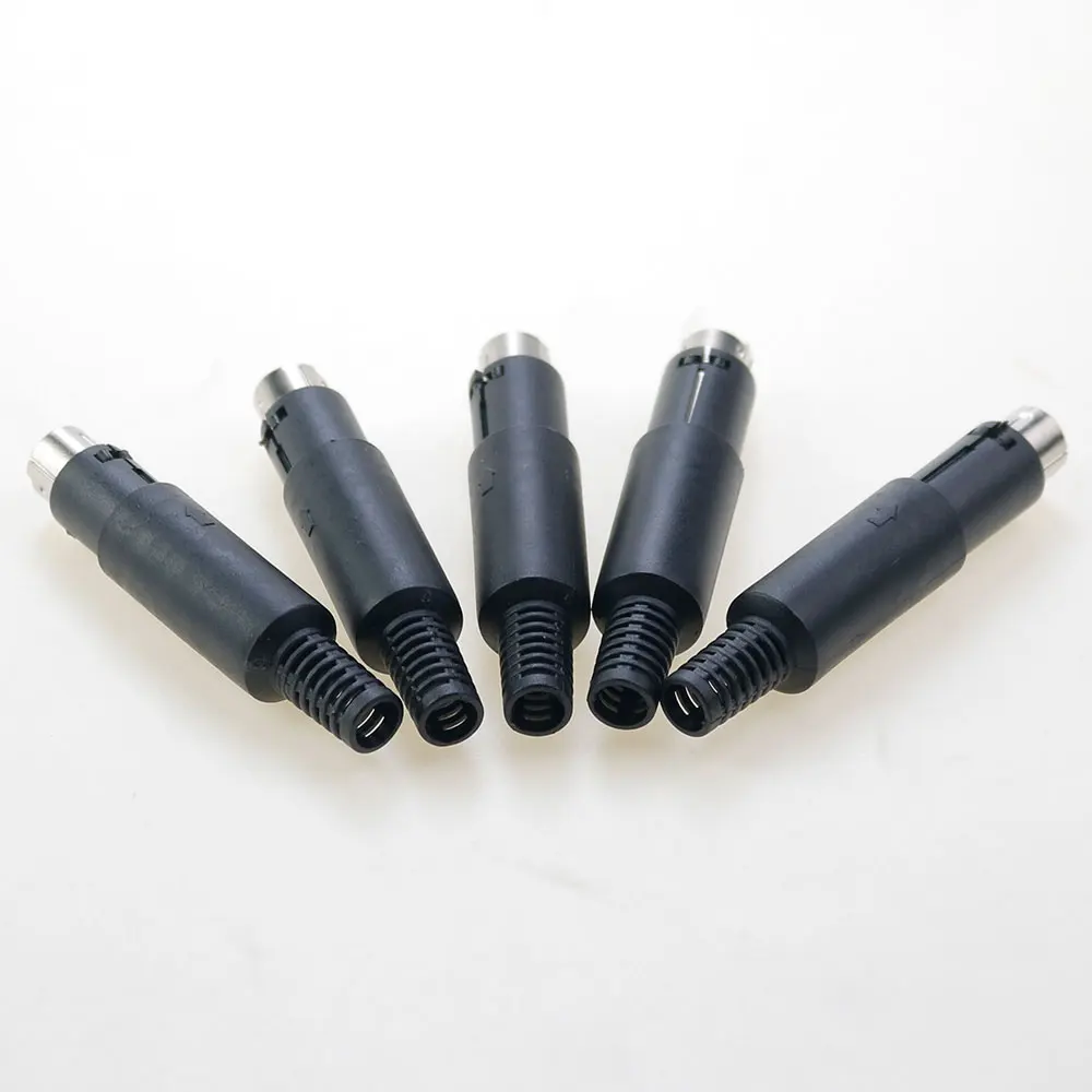 4/5/6/7/8ピンミニDINプラグ,4-8ピンシャーシケーブル,オスプラグ,端子