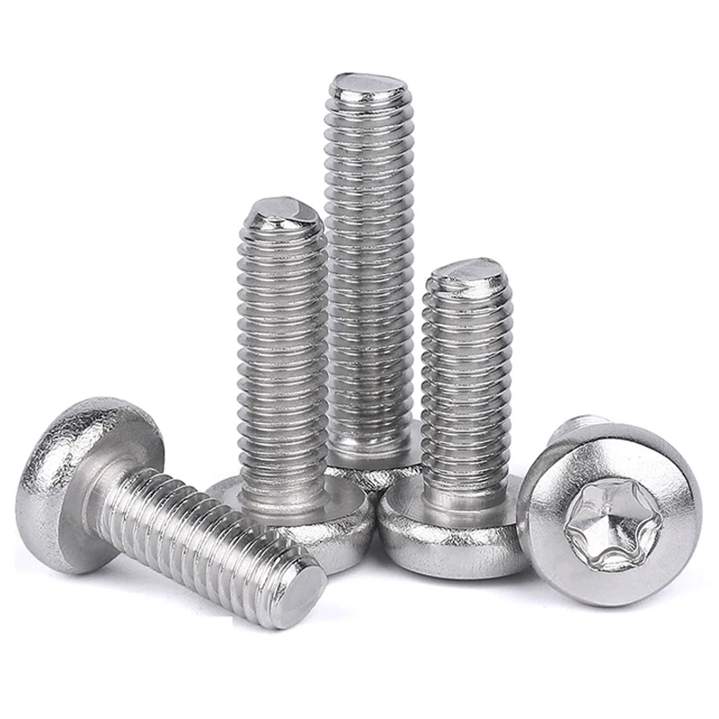 

304 Stainless Steel M2~M10 Pan Head Plum Anti-theft Machine Screws Internal Plum Pan Head Screw Six-lobe Round Machine Bolt