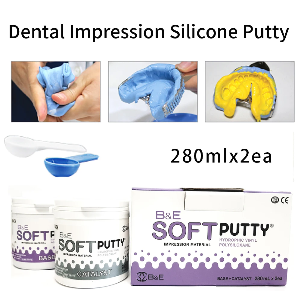 Dental Impression Material Alginate Putty PVS Molding Kit Crowns  Orthodontic Consumables Clinic Silicone Putty Dental Impresion