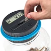 Digital LCD Counting Coin Money Saving Box Jar Large Capacity For USD EURO GBP Money Electronic Counting Piggy Bank 3