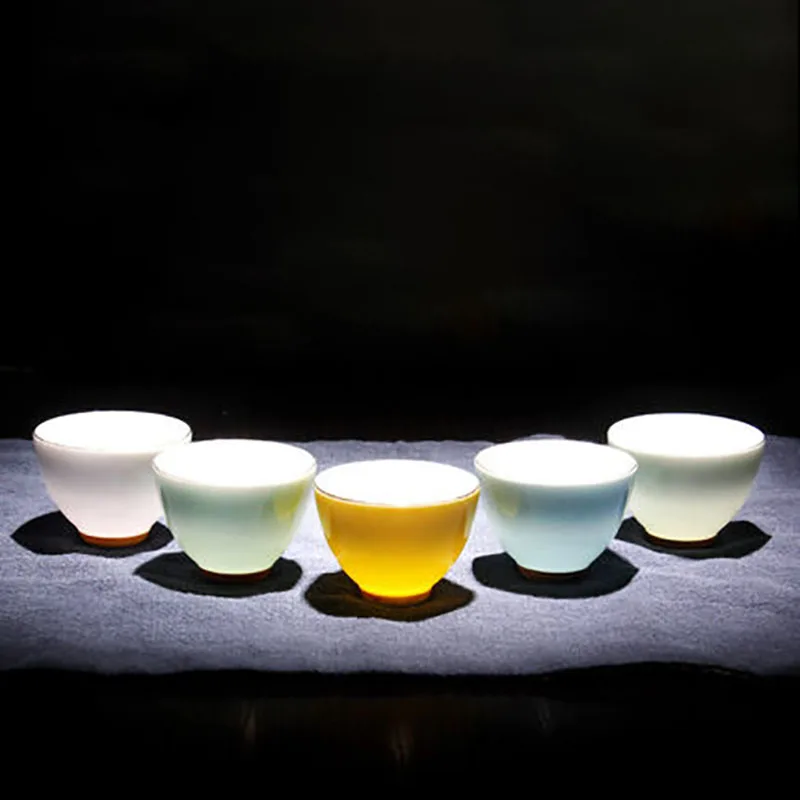 50 ML Creative Colorful Porcelian Teacup Chinese Ceramic Tea Cup Bowl Kung Fu Da Hong Pao Oolong Teaware Ceremony Master Cup