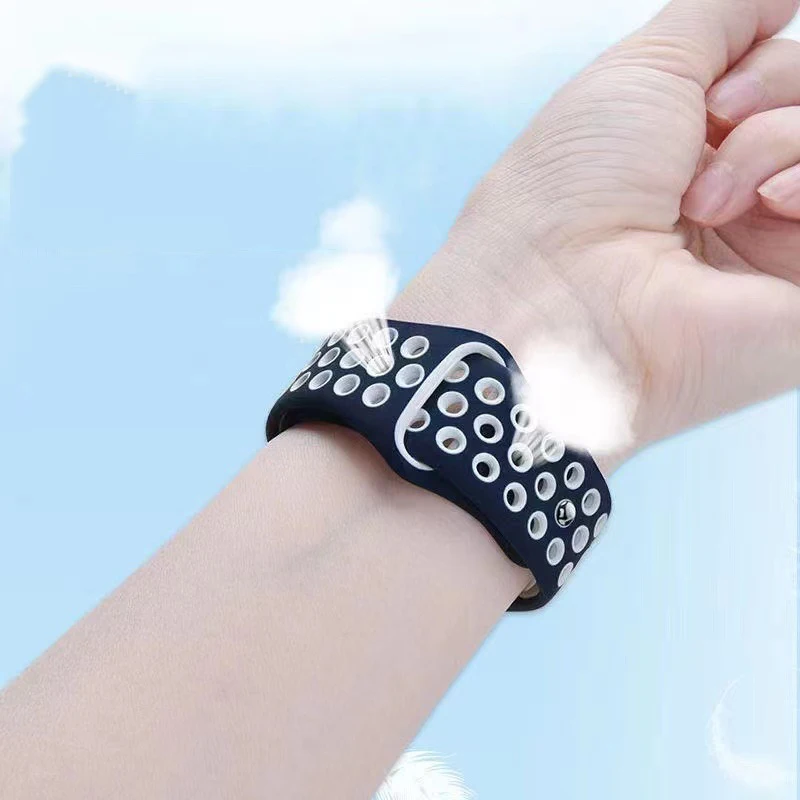 Enhanced Silicone Sport Strap - Soft, Breathable Bracelet Band