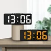 New Digital LED Desk Alarm Clock USB Snooze Night Temperature Mode Bedside Electronic Table Date Display Home Decor Large Screen 2