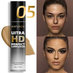 8-Color Matte Oil-Control Foundation Cream - Waterproof Full Coverage Concealer (05)