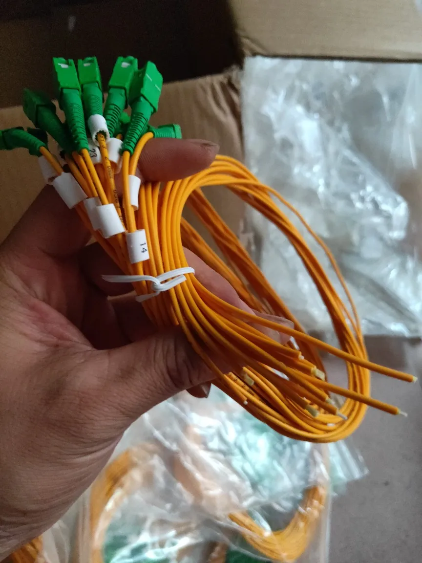Single-mode single-core sc/apc one-meter yellow pigtail for radio and television jumper, special for radio and television, singl