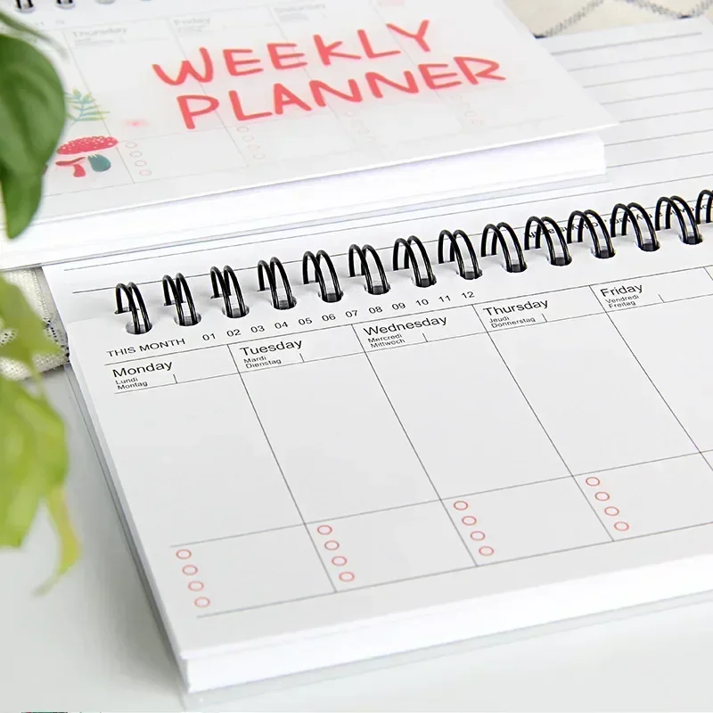 Kawaii Weekly Planner Notebook Journal Agenda Cure Diary Organizer Schedule School Stationary Office Supplies Gift schedule notebook notebook diary journal notebook diary