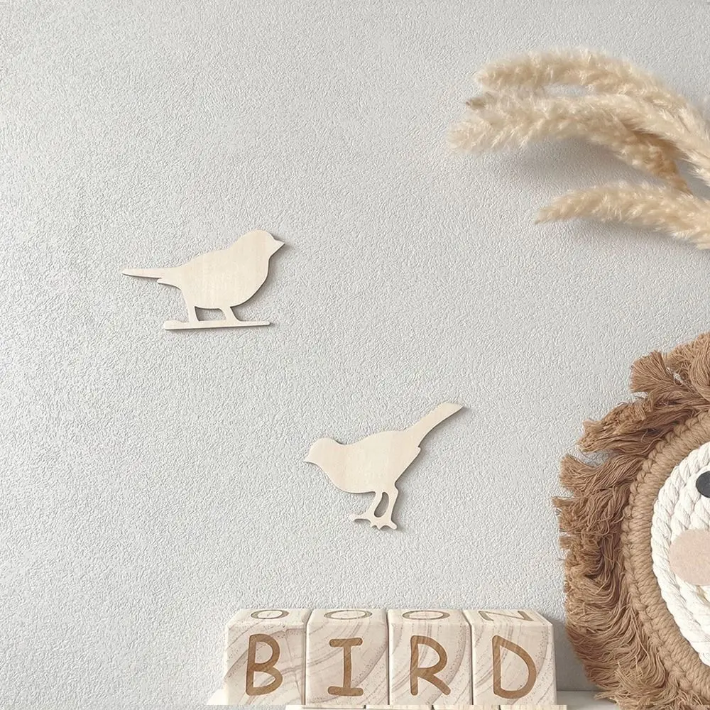 Creative DIY Wall Stickers Clouds Self-adhesive Wooden Stickers Wall Ornaments Flowers 3D Wall Stickers Nursery Decor