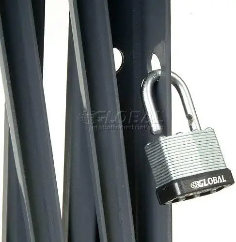 8'W Double Folding Security Gate, 6-1/2'H 6