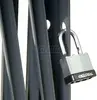 8'W Double Folding Security Gate, 6-1/2'H 6