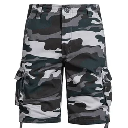 2023 New Summer Camouflage Cargo Shorts Men Jogger Military Multi-pockets Cotton Casual Fifth Pants Sports Men Shorts MY938
