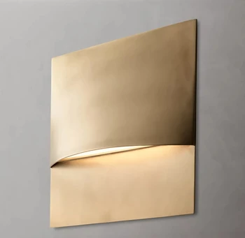 Taza Brass Square Indoor–Outdoor Sconce 1