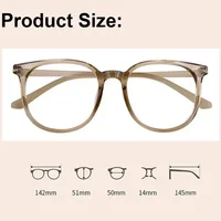 Lunettes de myopie à monture ronde pour femmes, lunettes anti-lumière bleue, lunettes de protection des yeux, lunettes d'ordinateur, dioptries-1.0 -1.5 -2.0 à-4.0, nouveau 6