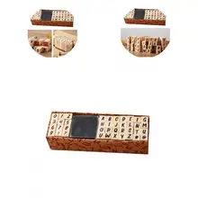 

40Pcs/Set Stamp Set Convenient Wood Lightweight Elegant English Pattern Craft Stamp for Diary Art Stamp Scrapbook Stamp