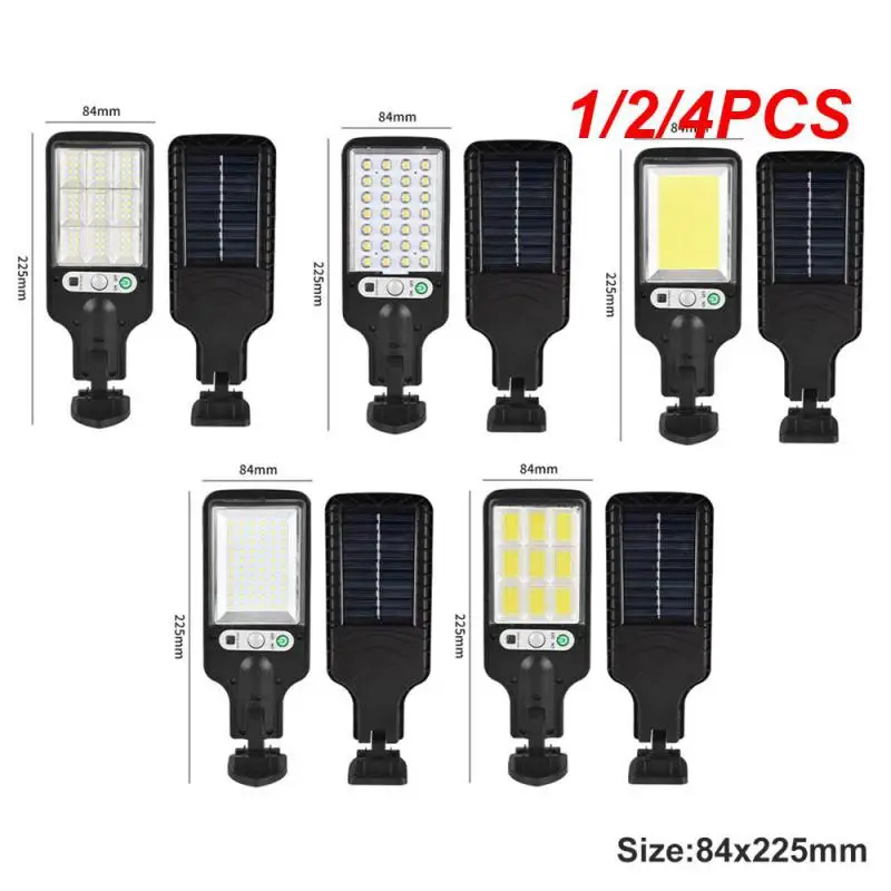 

1/2/4PCS Solar Street Lights Outdoor 117COB 8 Pack Solar Lamp With 3 Light Mode Waterproof Motion Sensor Security Lighting for