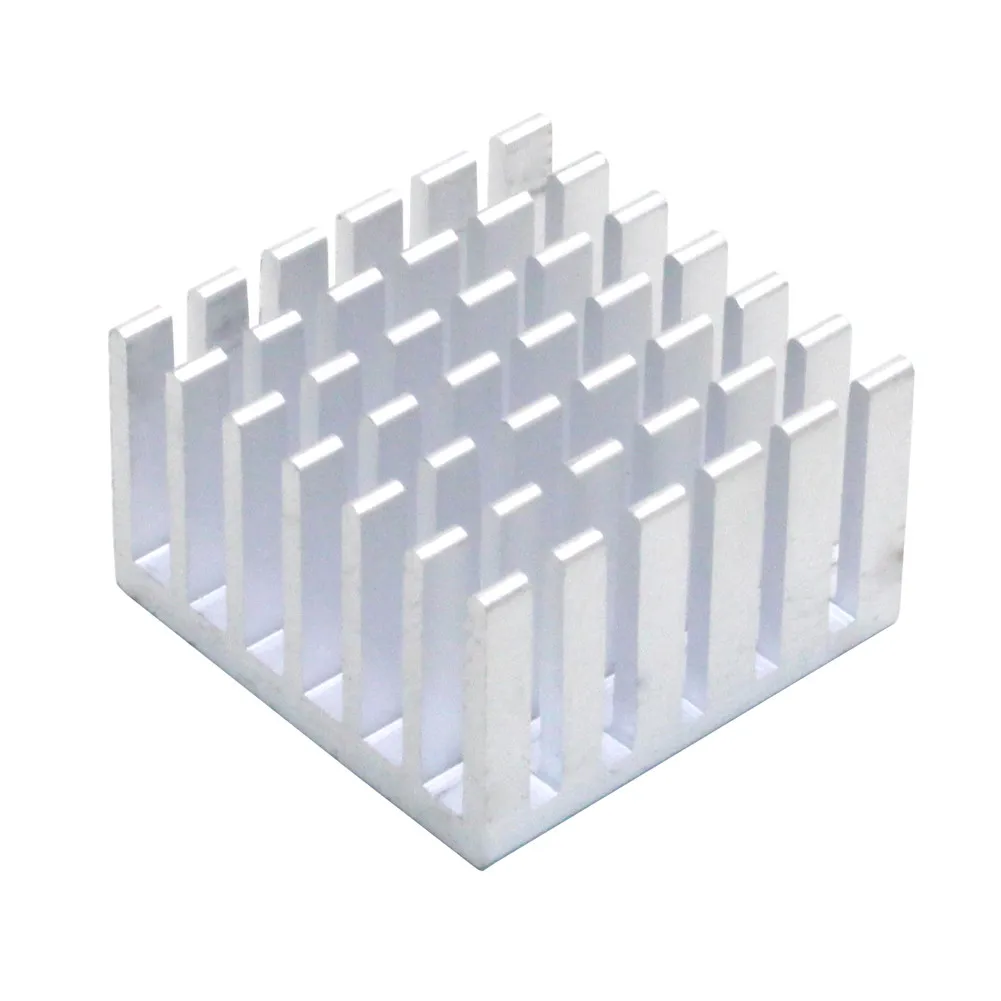 25 x 25 x 15 mm, 20 Stück, Aluminium-Kühlkörper, Kühlkörper, Kühler für elektronische IC-Chip-MOS-Kühlung mit wärmeleitendem Band – Detail 5
