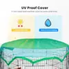 8 Panel Foldable Outdoor Backyard Metal Coop Chicken Cage Enclosure Duck Rabbit Cat Crate Playpen Exercise Pen with Weather 4