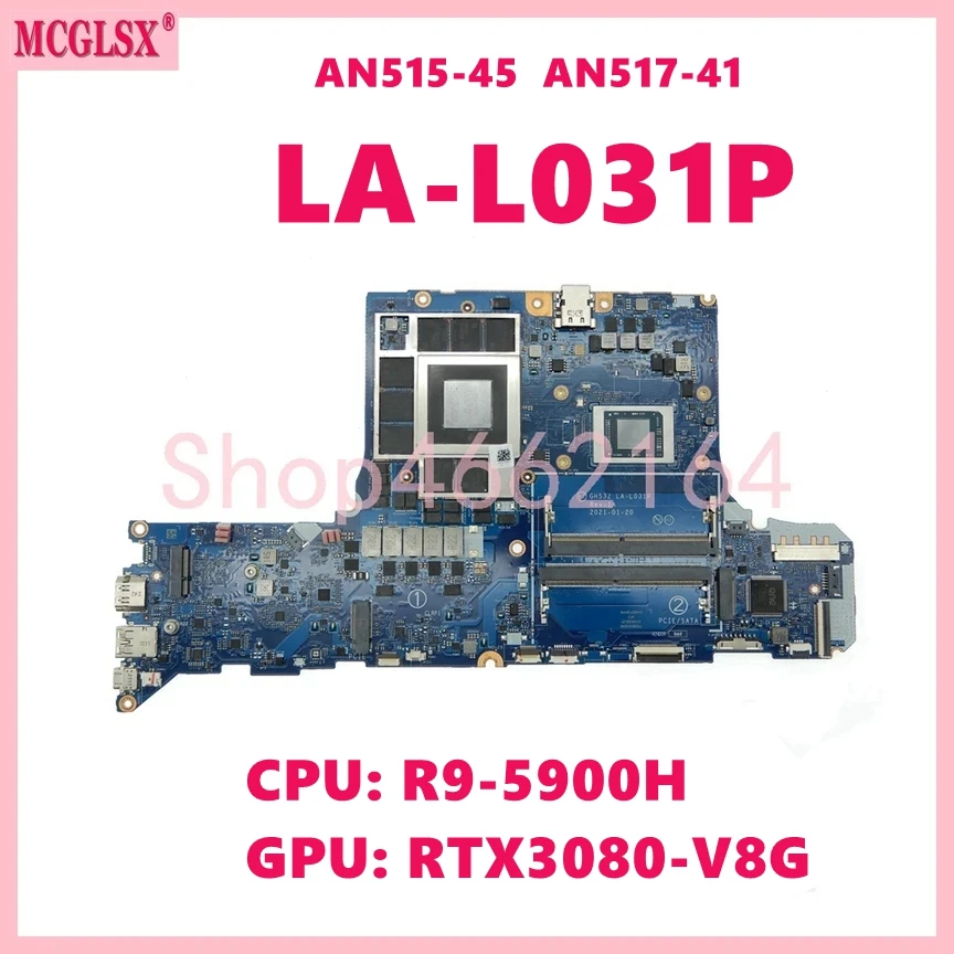 

Φ с процессором: Φ GPU: материнская плата для ноутбука Acer LA-L031P AN517-41 Φ 100% протестирована ОК