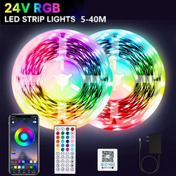 Color - Changing LED Strip Lights with Bluetooth App Control and Music Sync - 30M (RGB)