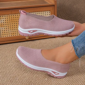 Women's shoes women's sports shoes soft-soled breathable lightweight net shoes sports walking shoes Affordable Free shipping 1