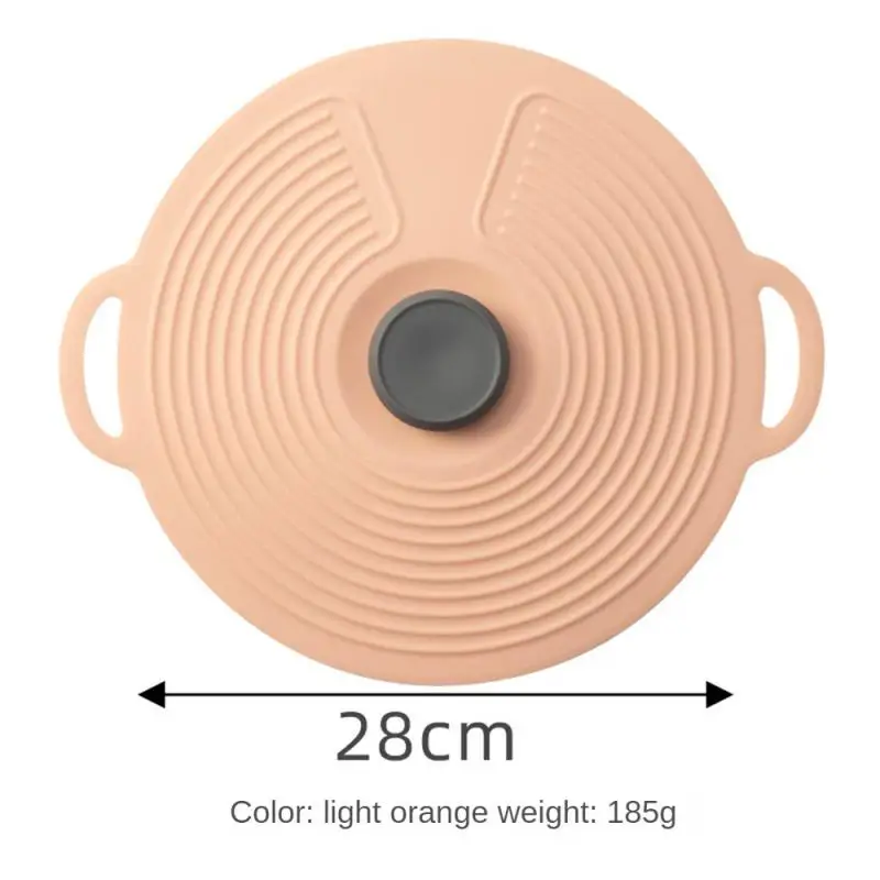 Silicone Covers Silicone Pot Cover Two-Color Preservation Anti-Overflow Sealed Oil Parts