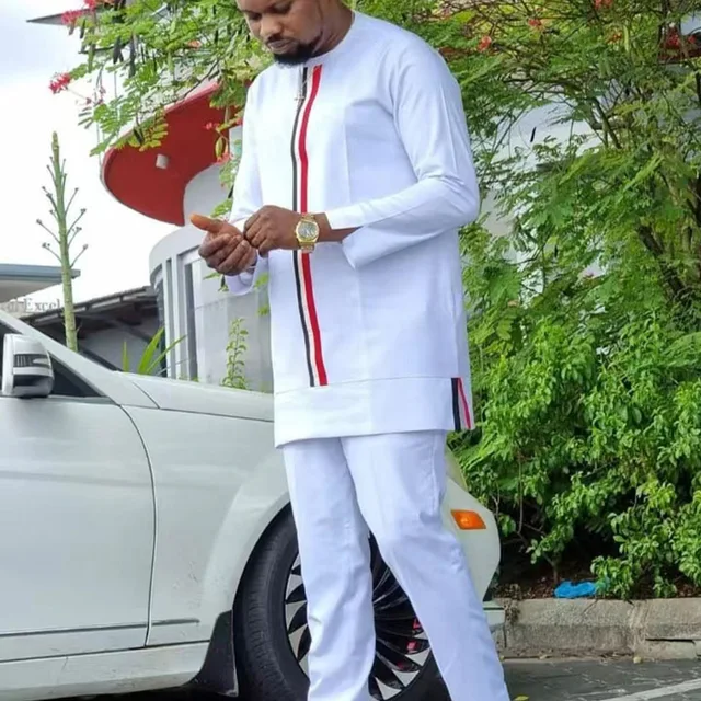 Kabiru Long Sleeve Dashiki Outfit - Image 2