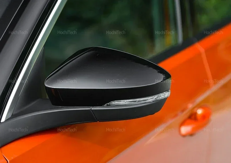 Schwarze Seitenspiegelkappen für Volkswagen VW T-Roc T-Cross 2018–2021, Skoda Octavia Mk3 2013–2018, neuer Stil, Kohlefaser-Spiegelabdeckung – Detail 34