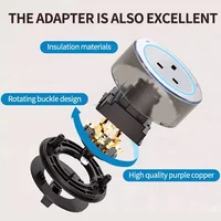 ที่ถอดออกได้ Power TRACK Rail SOCKET UK/EU/UN/US/Universal US/USB Type-C ติดผนัง/ฝังซ็อกเก็ตห้องครัวห้องน้ําซ็อกเก็ต 6
