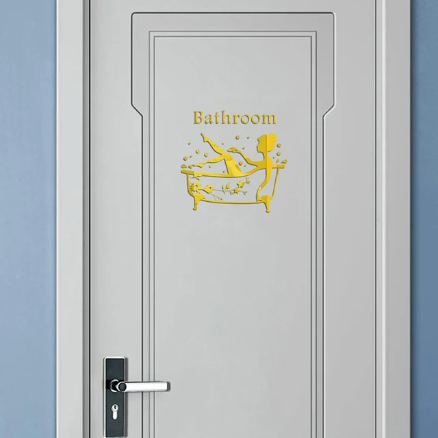 ⁦מדבקת מראה Bathroom⁩ – תמונה ⁦4⁩