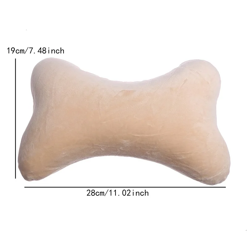 thumbnail image 1 of Almohada para reposacabezas de cuello de automóvil, almohada de espuma viscoelástica para asiento de automóvil, almohada de terciopelo de cristal transpirable, soporte para cabeza y cuello para dormir, 1 of 5