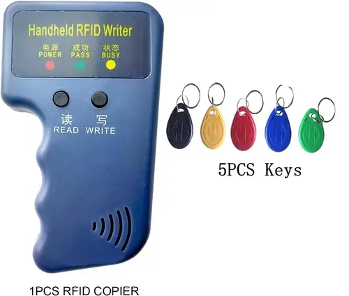 RFID Duplicator ID Handheld 125khz Key Copier Reader Writer Reader Card Cloner Programmer Writable Key Access Card Keyfobs - Image 14
