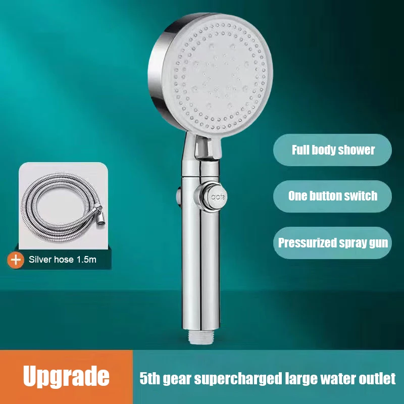 XIAOMI Shower Head Water Saving 5 Modes Adjustable High Pressure Handheld Shower Show One-Key Water-stop No Punch Bathroom Tool lathe tools Machine Tools & Accessories