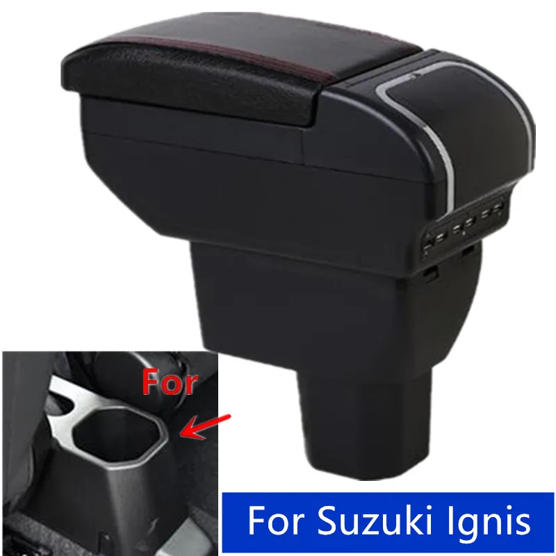 ForSuzukiIgnis20162022ArmrestBoxDualLayerCentralStoreContent