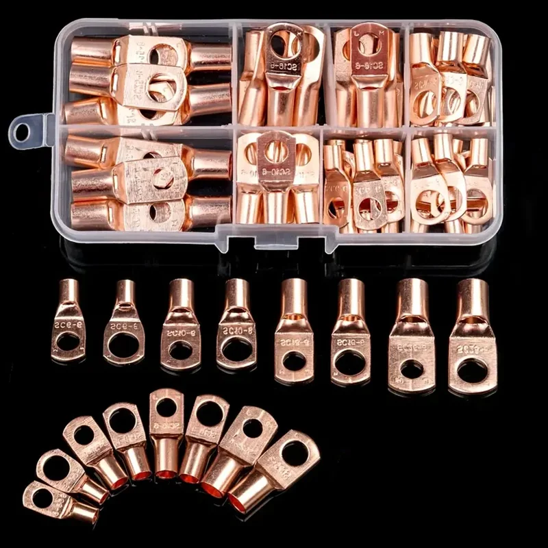 60PcsBoxcopperCrimpingTerminalSC625CopperTerminalOring
