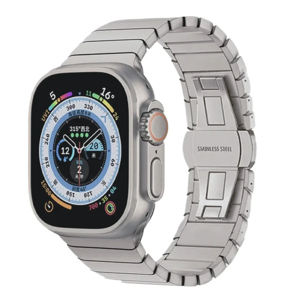 Stainless Steel Metal Link Bracelet Strap