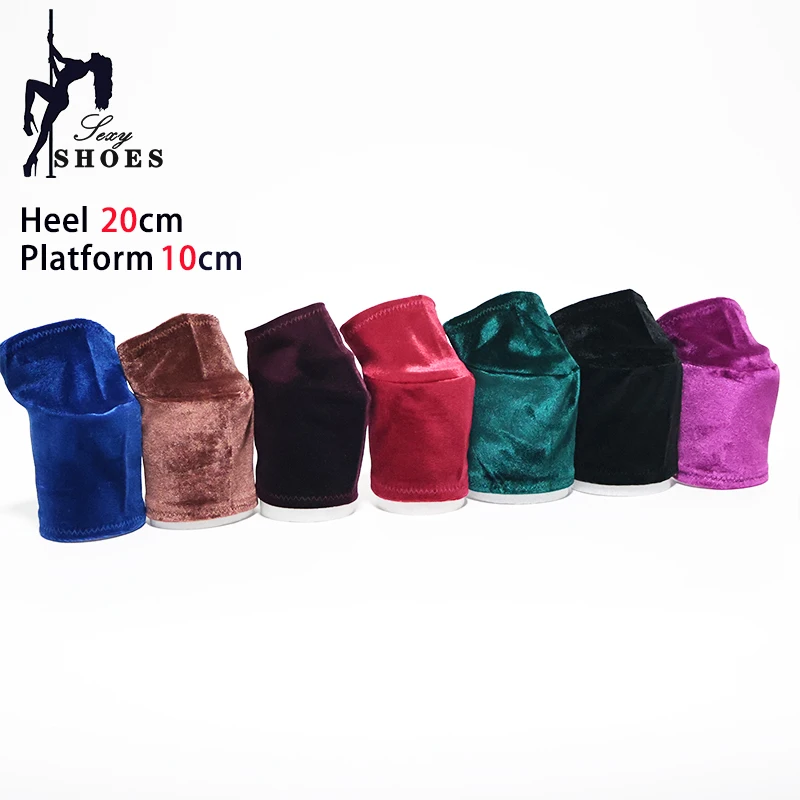 Multiple colors Boot Protective Cover Suede Surface Pole Dance Boots Cover 10cm Platform Soft Smooth Wear-resistant Shoe
