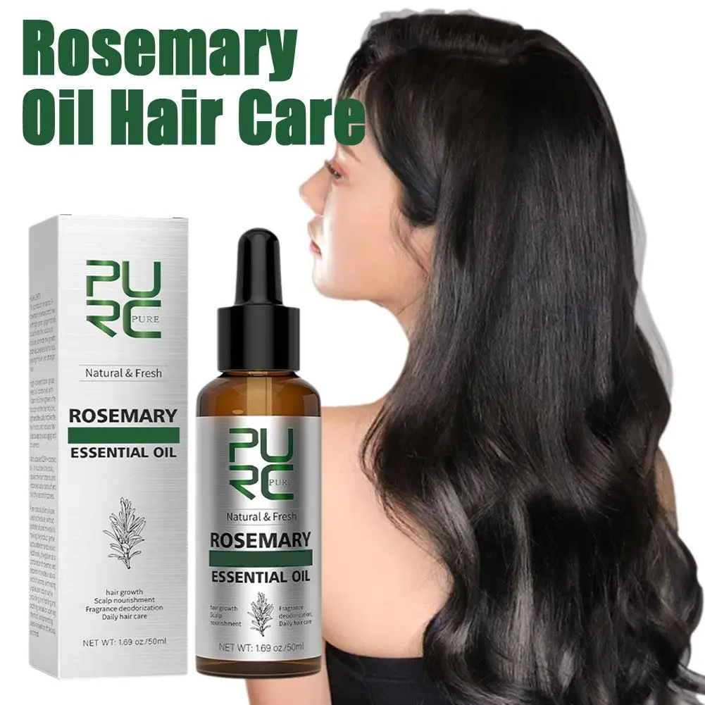 

50ml Rosemary Mint Split Ends Dry Nourishing Bald Loss Strengthening Anti Treatment Essential Hair Oil O0L4