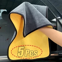 1/3/5Pcs Microfiber Cleaning Towel Car Cleaning Cloths Professional Detailing Car Drying Microfiber Towel Wash Towel Accessories 1