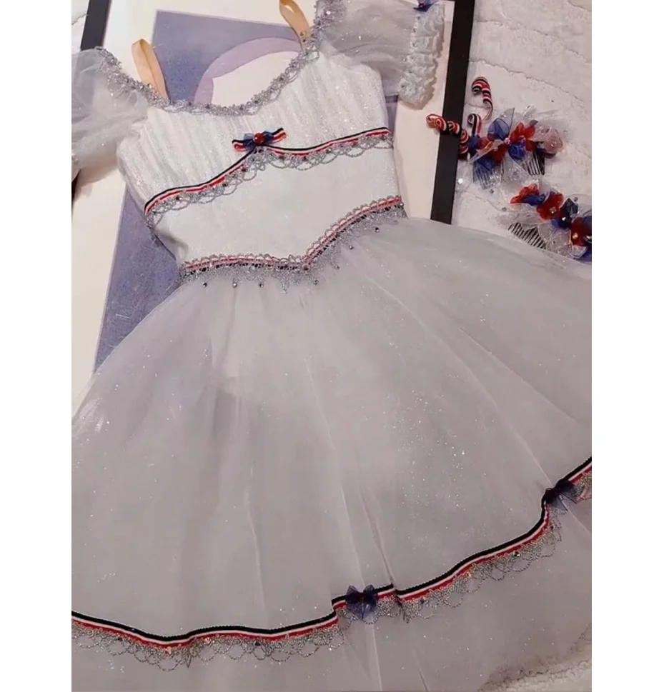 

2024 new Paris Flame female variation tutu high-end private custom adult children performance competition dress women's costume