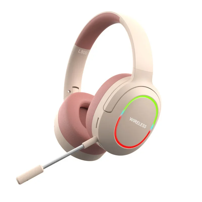 L800 Headsets Gamer Headphones Blutooth Surround Sound Stereo Wireless Earphone USB With Colourful Light PC Laptop Headset