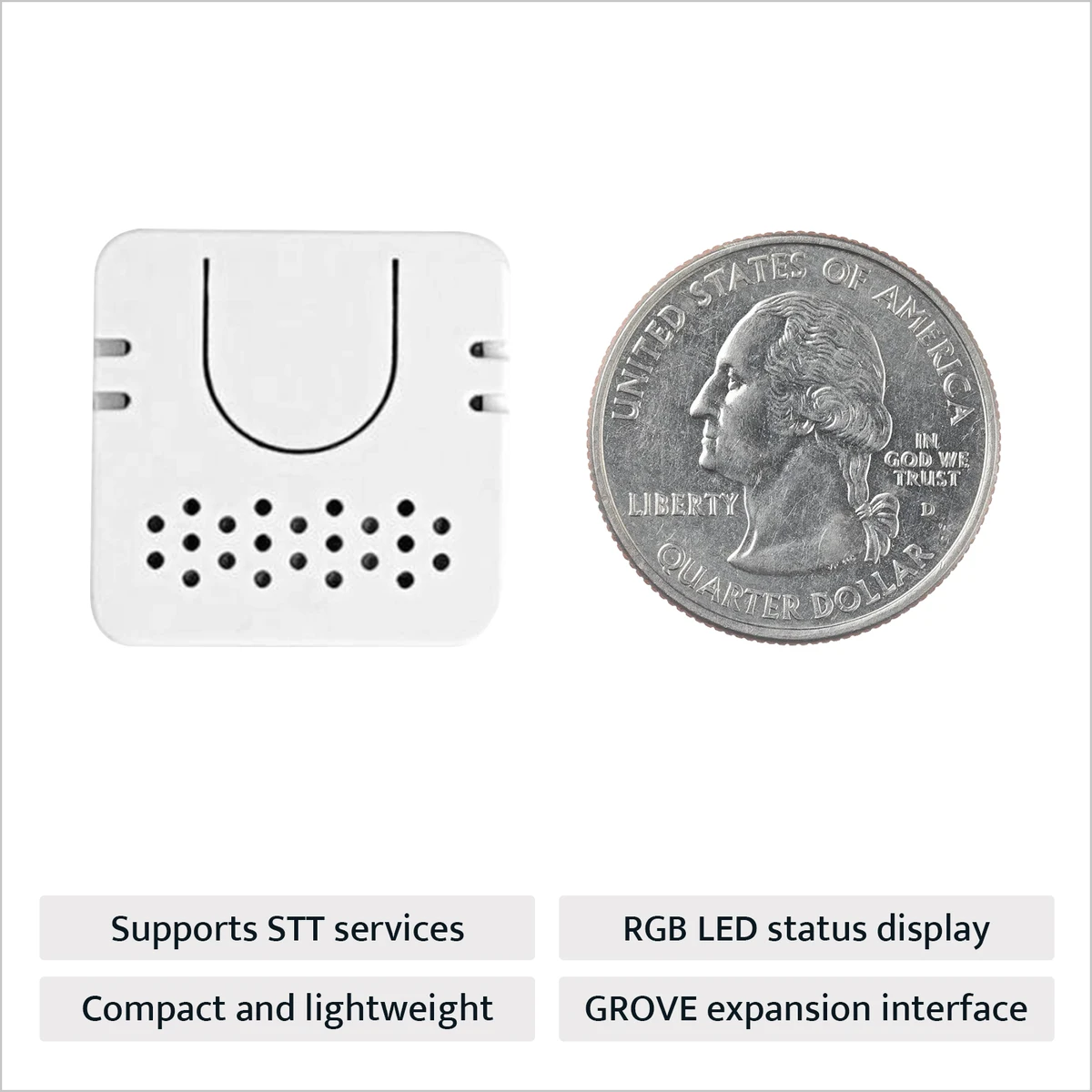 M5Stack Official ATOM Voice Programmable AI Smart Speaker with Built-in ESP32 Bluetooth WiFi Internet of Things Development Kit — view 4