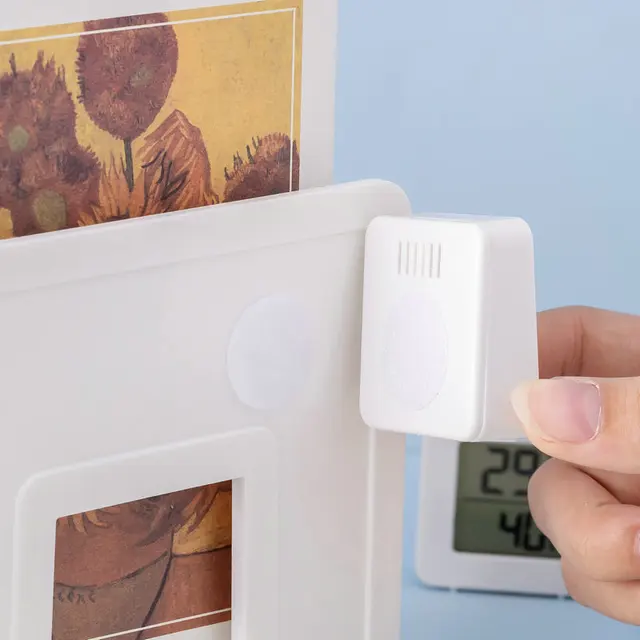 Hygométer Hőmérő Beltéri Háztartás Új Mini Lcd Digitális Hőmérséklet Páratartalom Mérő Kijelző Falra Szerelt Érzékelő - Image 3