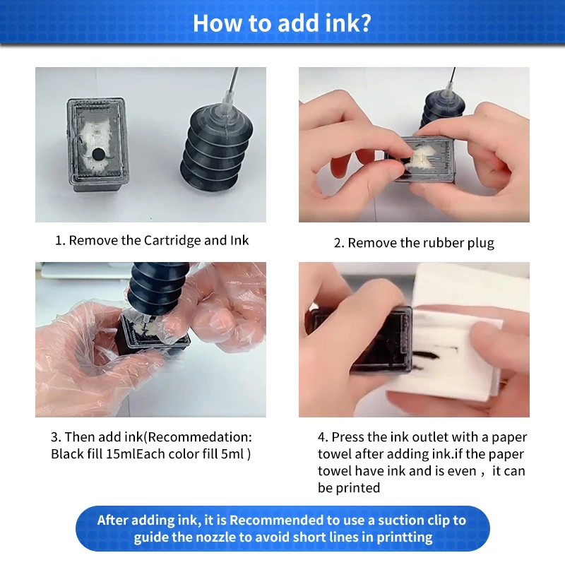 Inkarena-recarga de Cartuchos de Tinta Compatíveis para Impressora hp 305 305xl Deskjet 2700 2710 2720 2721 2722 2723 4110 4120 - Imagem 5